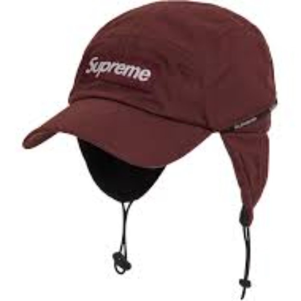 Supreme Packable Earflap Camp Cap Burgundy - Picture 5 of 6